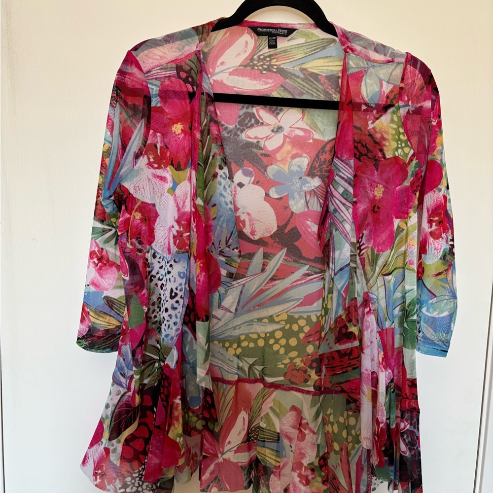 Floral Sheer Kimono Cardigan